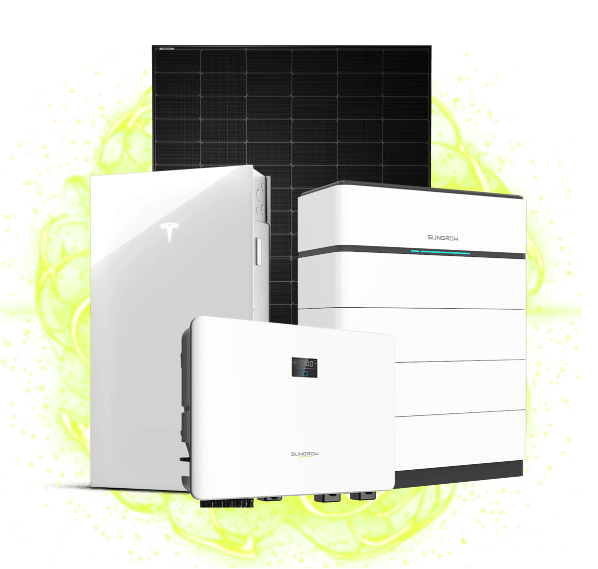 GET Battery package - solar panels, battery storage and inverter