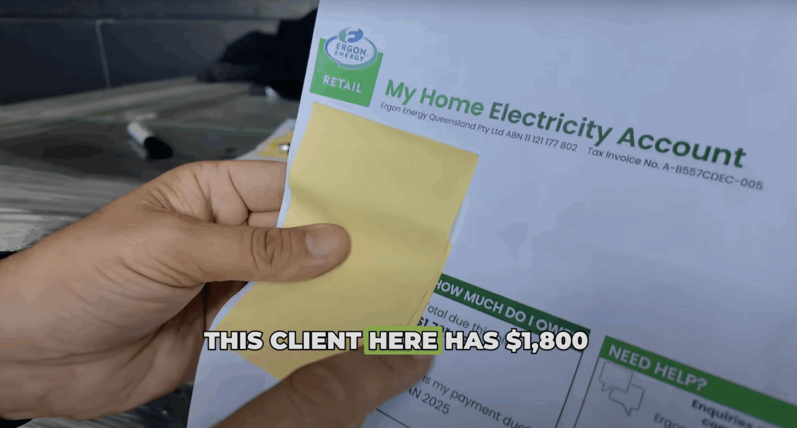 how to read an ergon bill