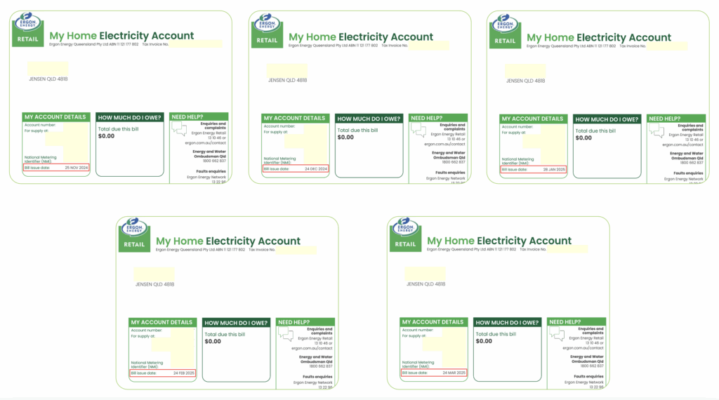 How to read an Ergon bill..? This customer has got $0 ever since installing solar. 