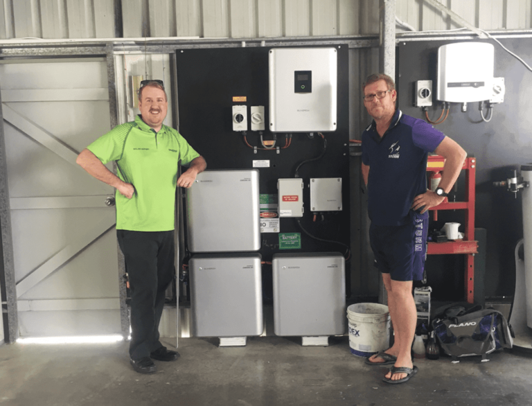 happy green energy technologies customer in townsville.