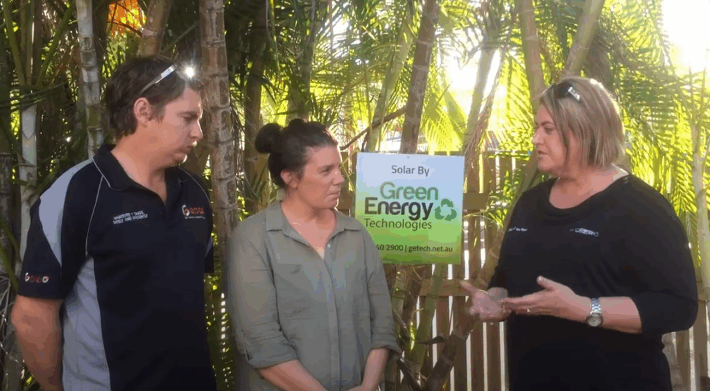 Happy residential solar customer with Green Energy Technologies. Leaders when it comes to home solar. One of our solar case studies