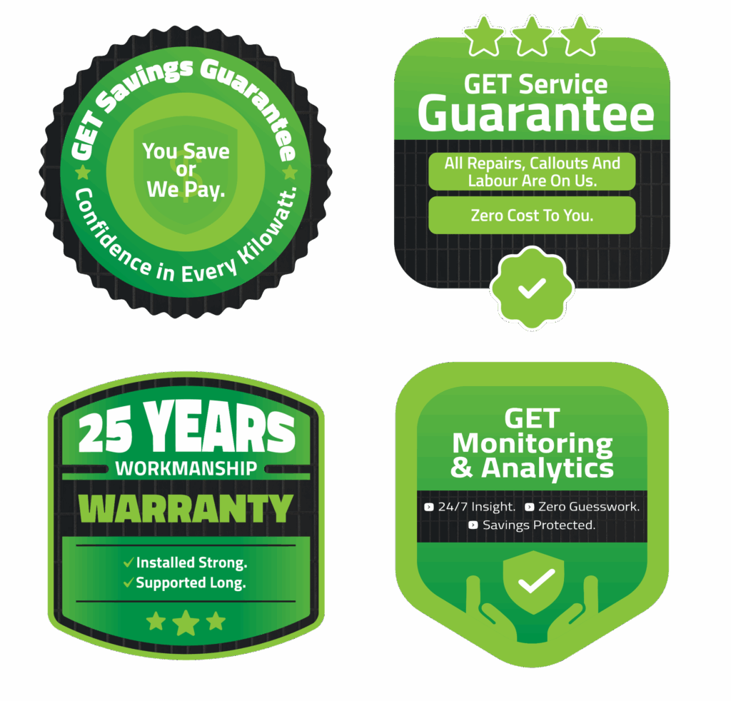 Green Energy Technologies solar savings calculator for Townsville, Mackay and Whitsundays. Savings guarantee.